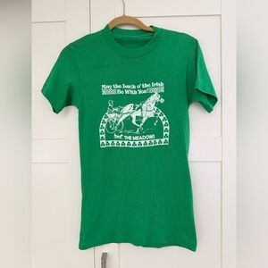 Vintage pittsburgh meadows casino t shirt may the luck of the Irish be with you